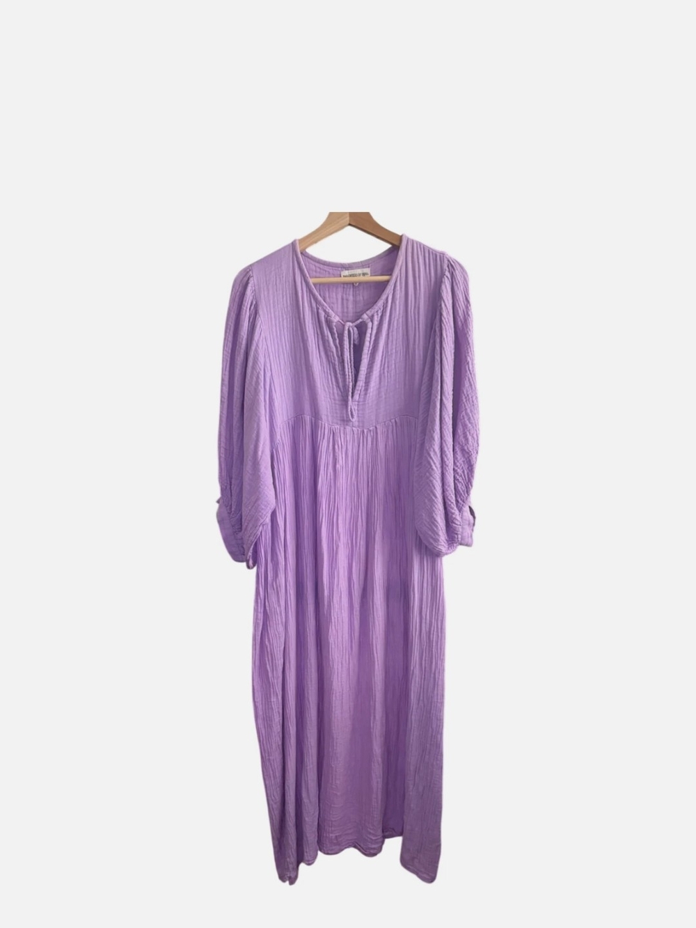 Daughters of India Maxi Lilac Gauze Kyra Dress - Picture 9 of 11